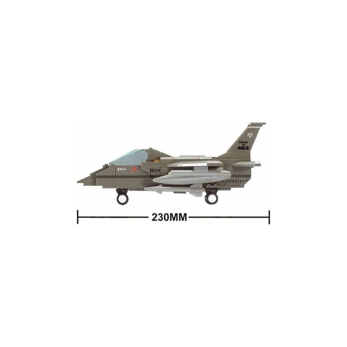Brinquedo de Montar Air Force Modelo Jato de Combate 142 Peças Multikids - BR907