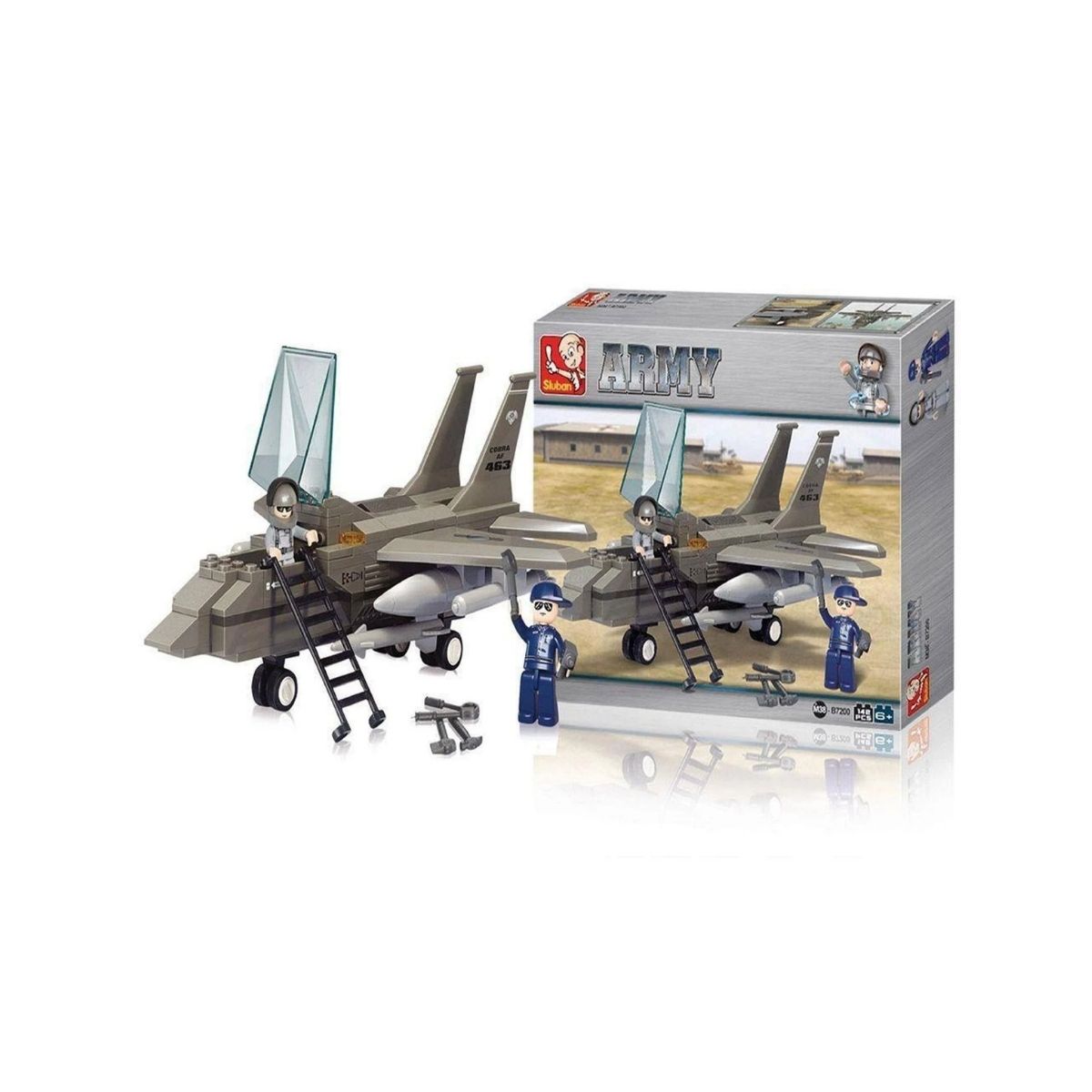 Brinquedo de Montar Air Force Modelo Jato de Combate 142 Peças Multikids - BR907