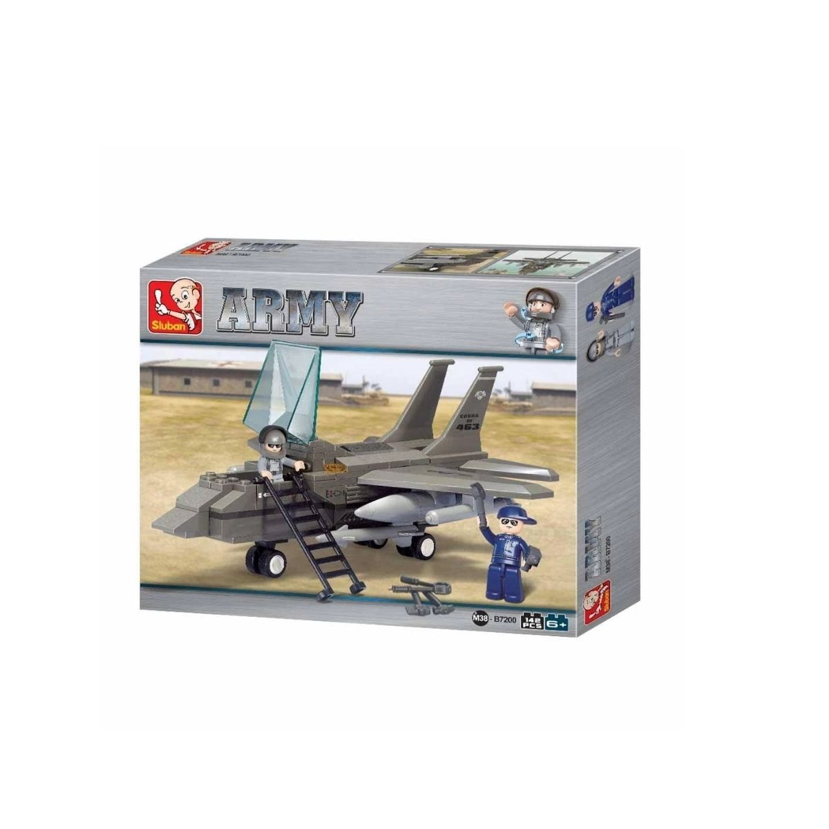 Brinquedo de Montar Air Force Modelo Jato de Combate 142 Peças Multikids - BR907