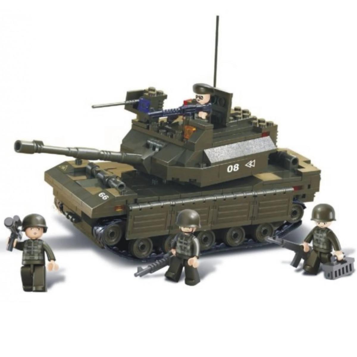 Brinquedo de Montar Land Forces Tanque de Guerra 312 Peças Multikids - BR908