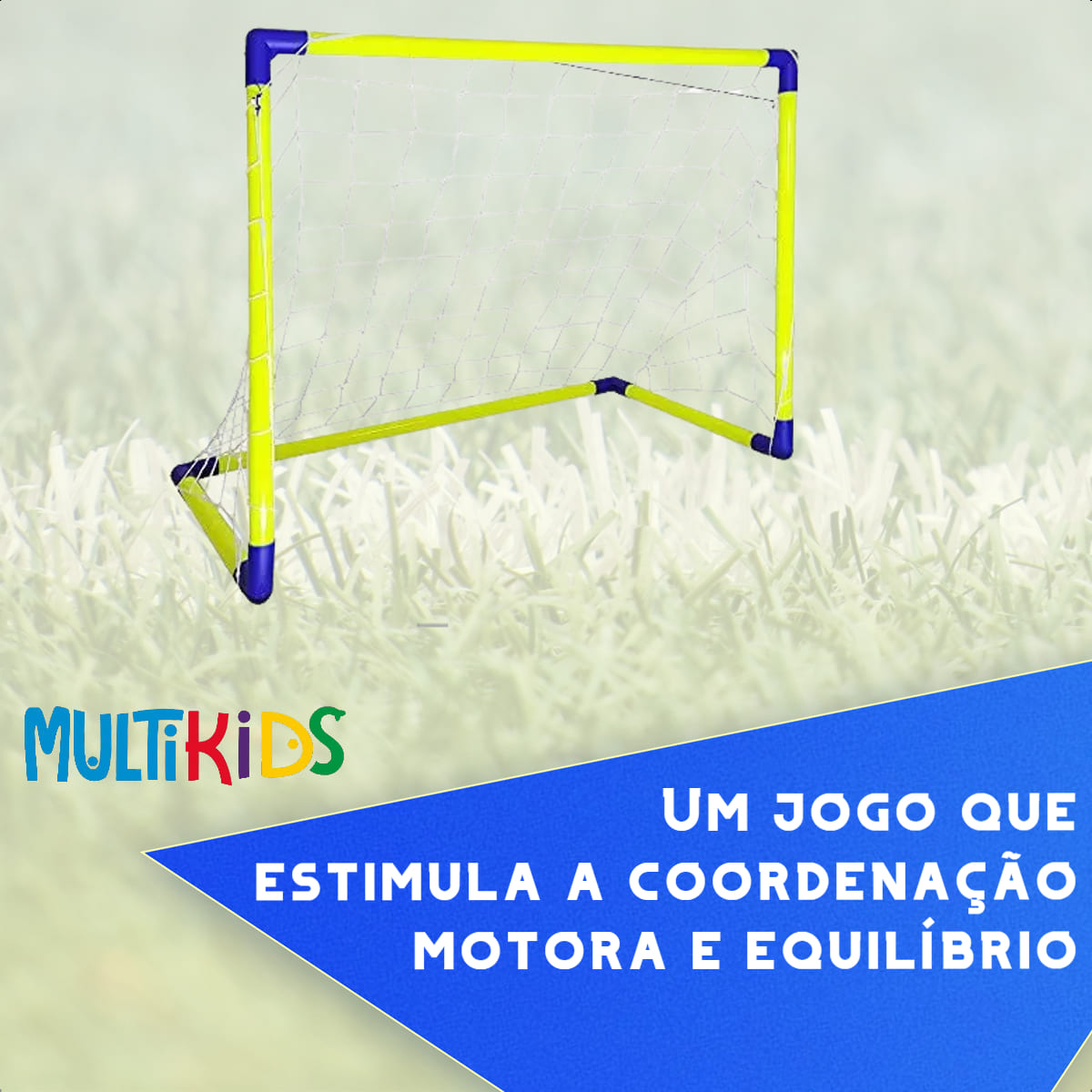 Trave Futebol Gol Infantil Criança Goleiro com Bola e Bomba Brinquedo Go Play - Multikids  BR952