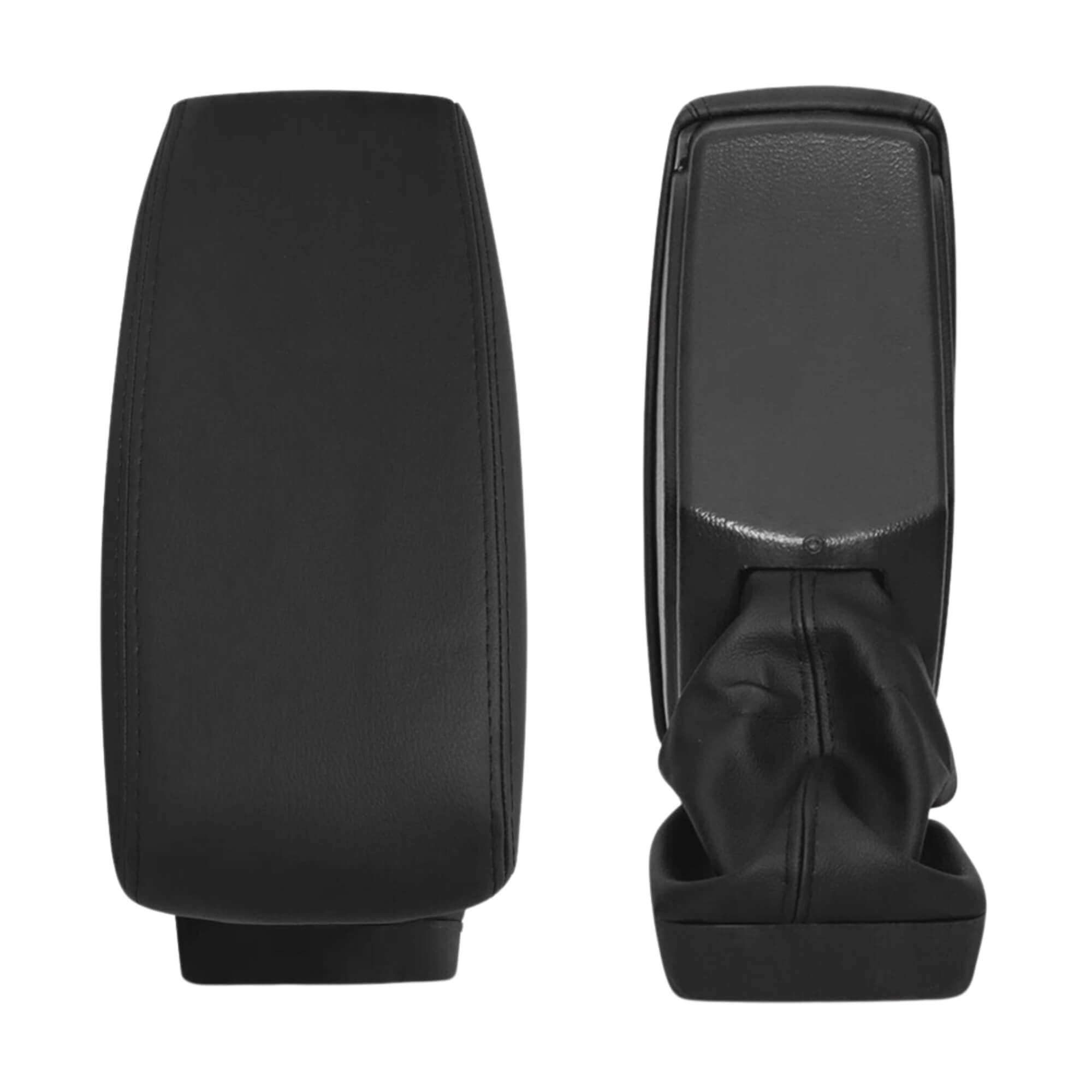 Apoio de Braço Chery Tiggo 2 2018 a 2020 Couro Sintético Preto c/ Encaixe Porta Copos NAT - 500737