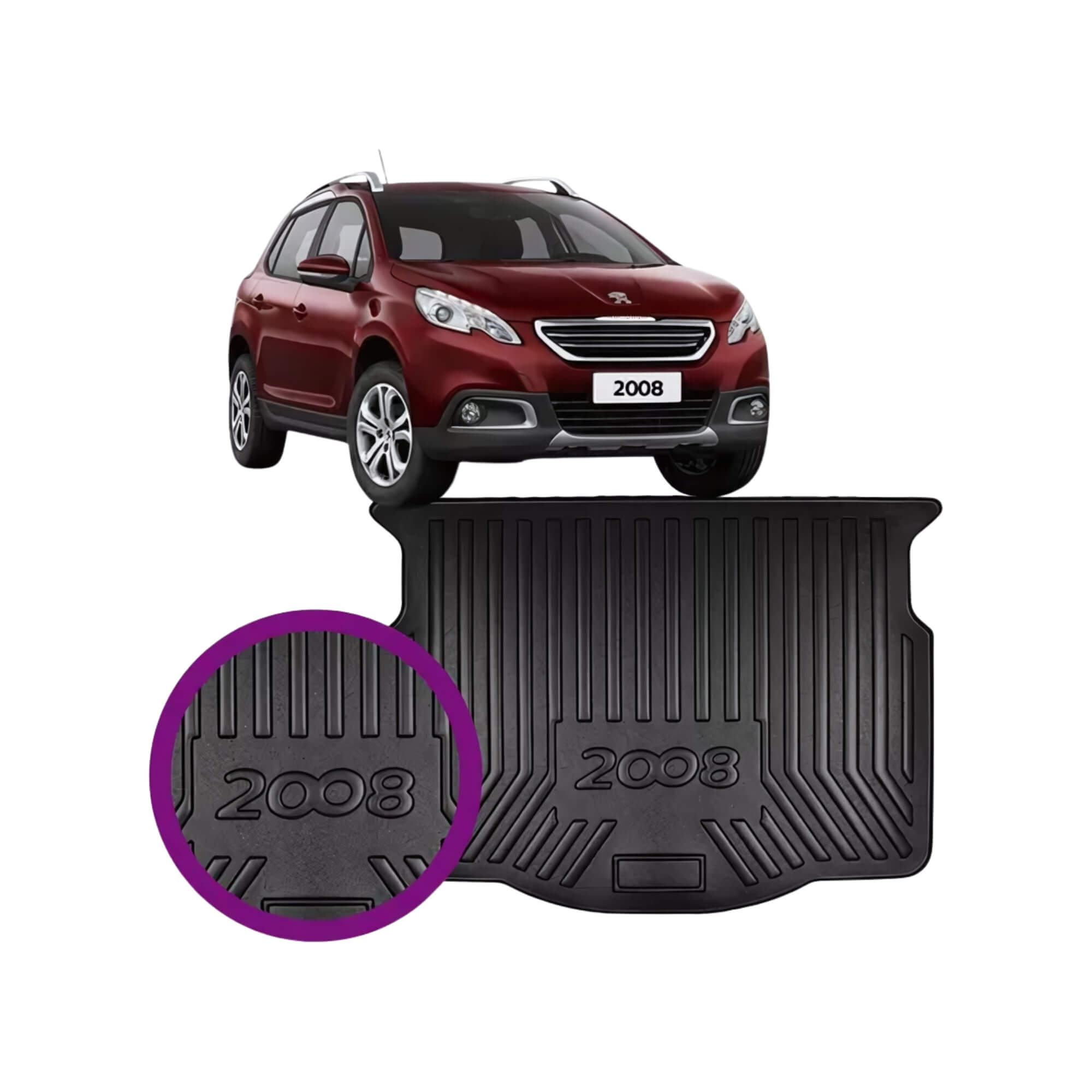 Tapete Bandeja Protetor Porta-Malas Peugeot 2008 Requinte - BDJPM-P01.028
