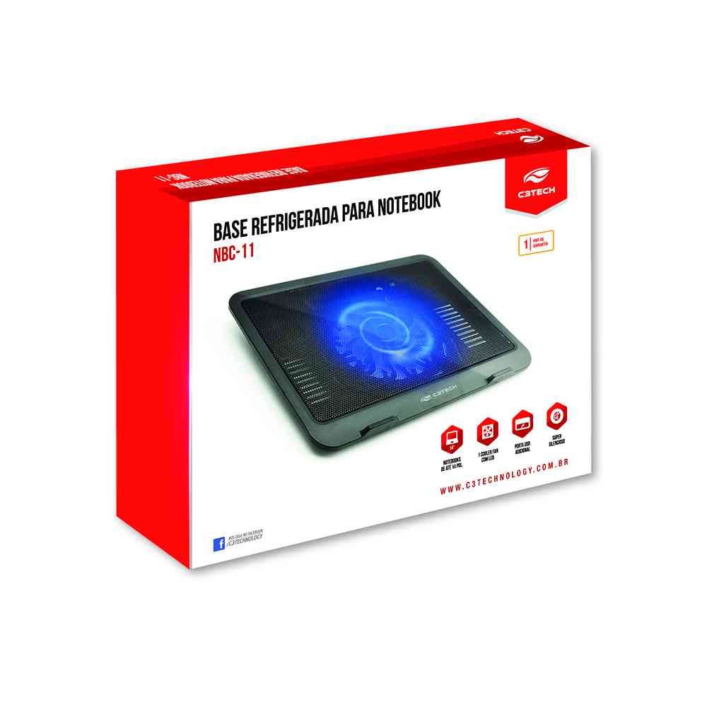Base para Notebook 14" C3Tech - NBC-11BK