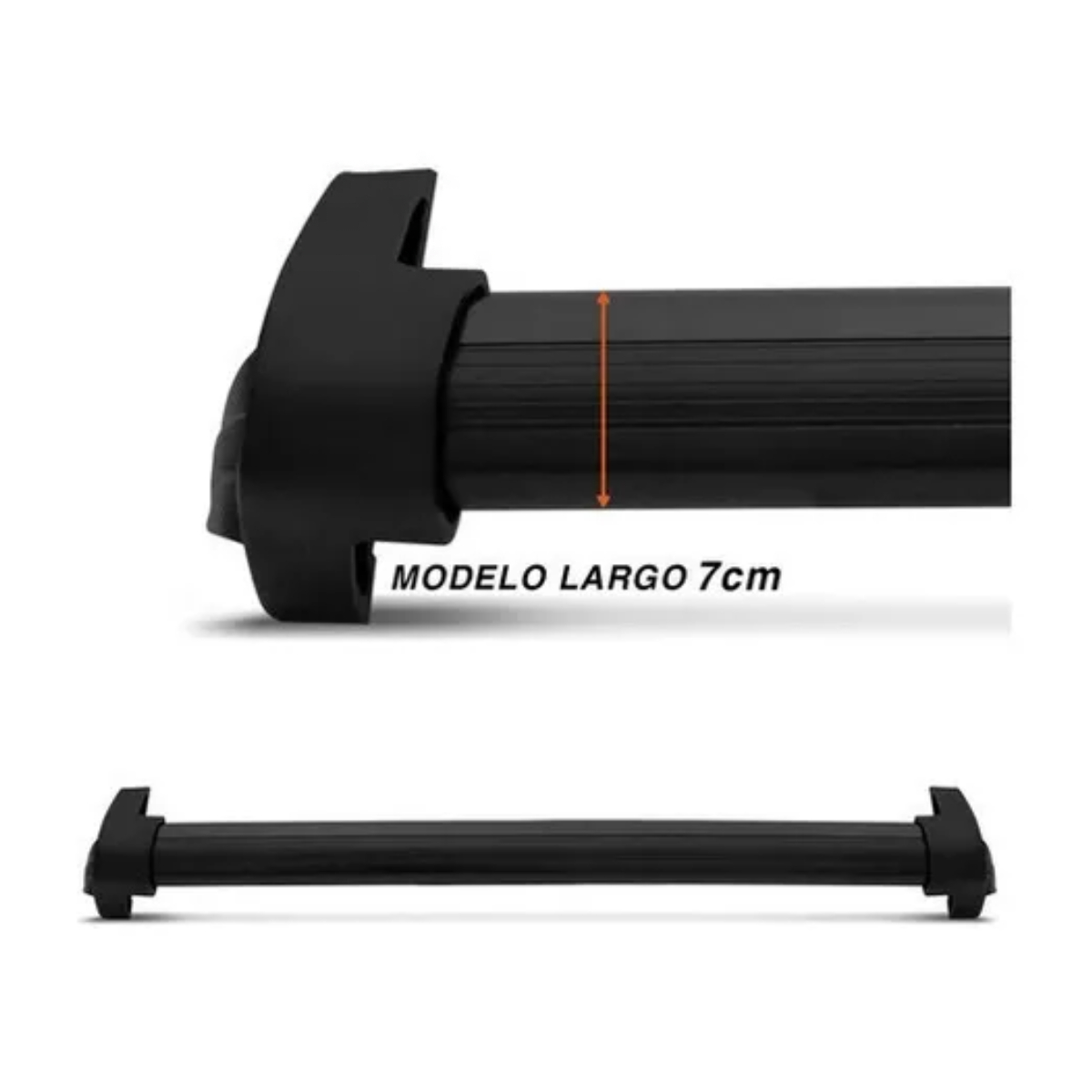 Rack de Teto Travessa Onix Plus Sedan Aluminio Preto Projecar - C-382