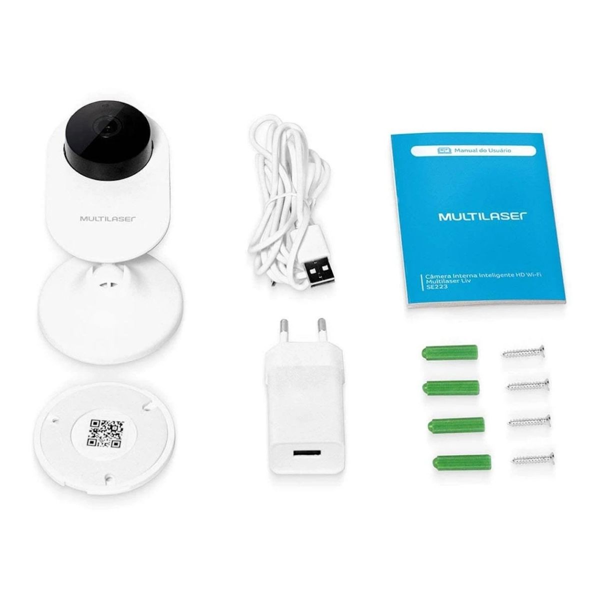 Câmera Interna Inteligente Full HD Wi-Fi Multilaser Liv SE223