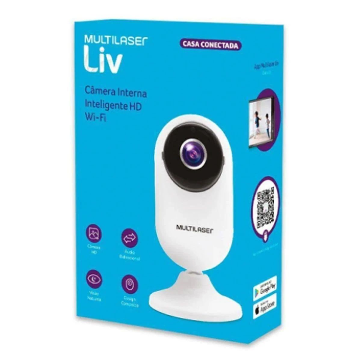 Câmera Interna Inteligente Full HD Wi-Fi Multilaser Liv SE223