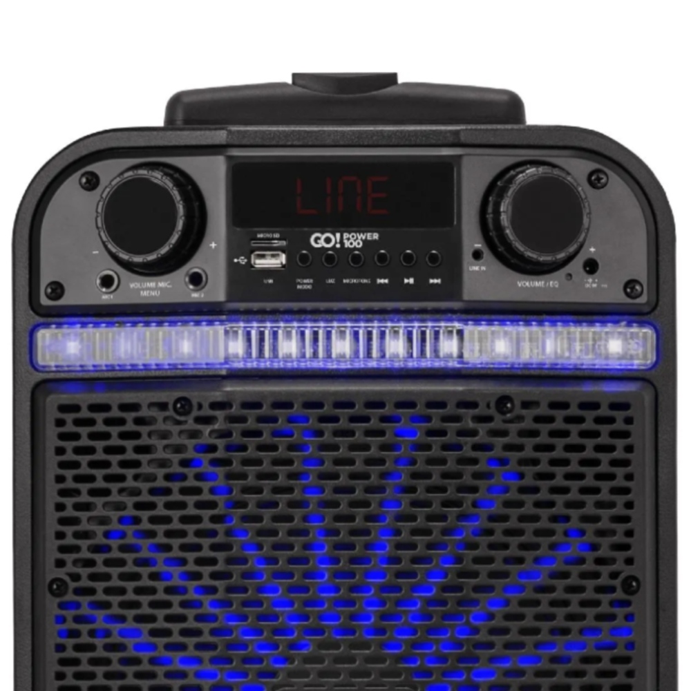 Caixa de Som Multiuso Portátil Bluetooth/MicroSD/USB/FM 80W 10" GO!POWER 100 Hayonik 66493
