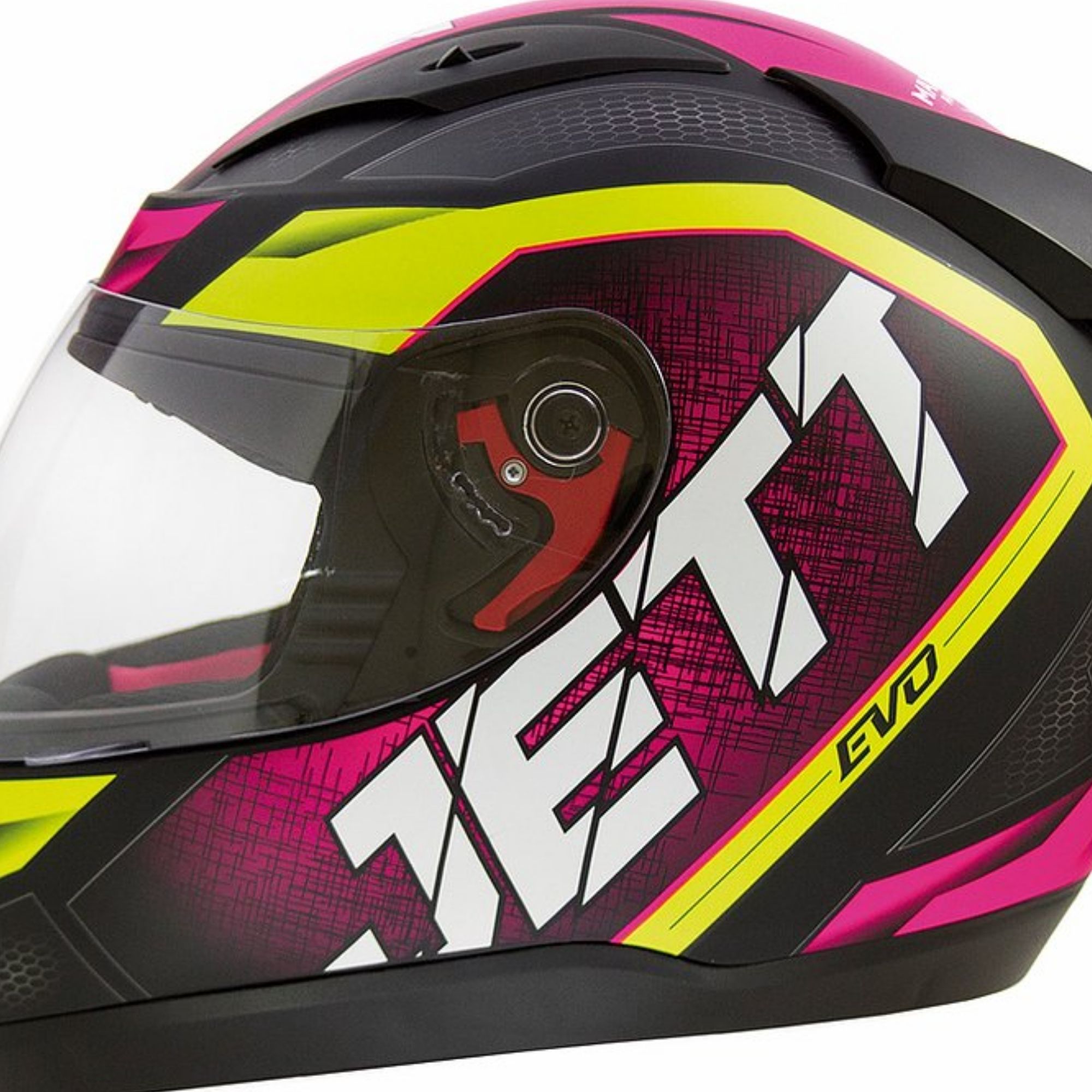 Capacete Jett Evo Line Rosa/Amarelo Fosco Tamanho 58 Pro Tork - CAP-693RSAM