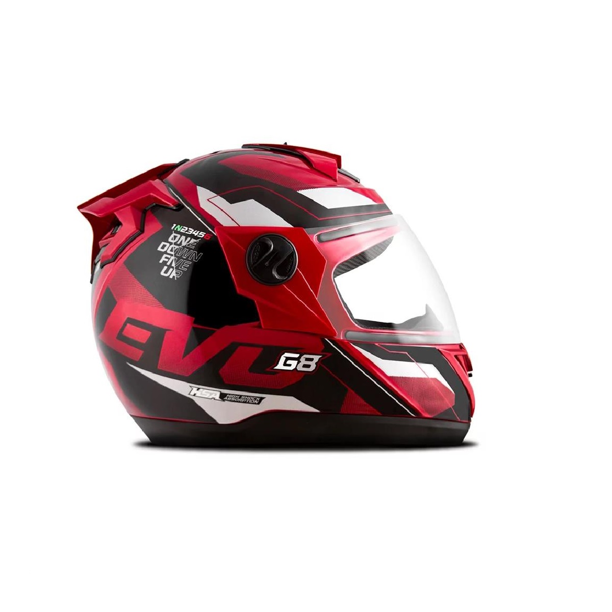 Capacete Liberty Evolution 788 G8 Evo Vermelho Brilhante TAM.56 Pro Tork CAP-717VM