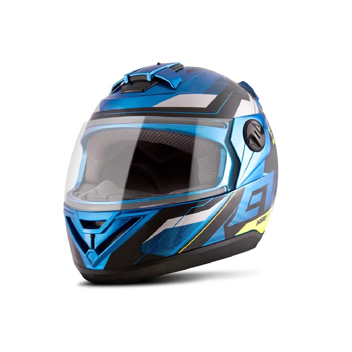Capacete Liberty Evolution 788 G8 Evo Azul e Amarelo Brilhante TAM. 58 Pro Tork - CAP-718AZAM