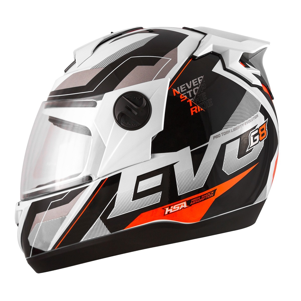 Capacete Liberty Evolution 788 G8 Evo Branco TAM.58 Pro Tork CAP-718BC
