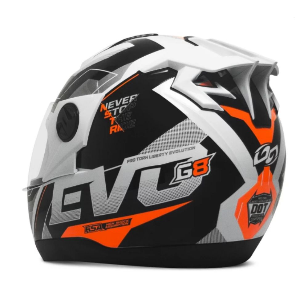 Capacete Liberty Evolution 788 G8 Evo Branco TAM.58 Pro Tork CAP-718BC