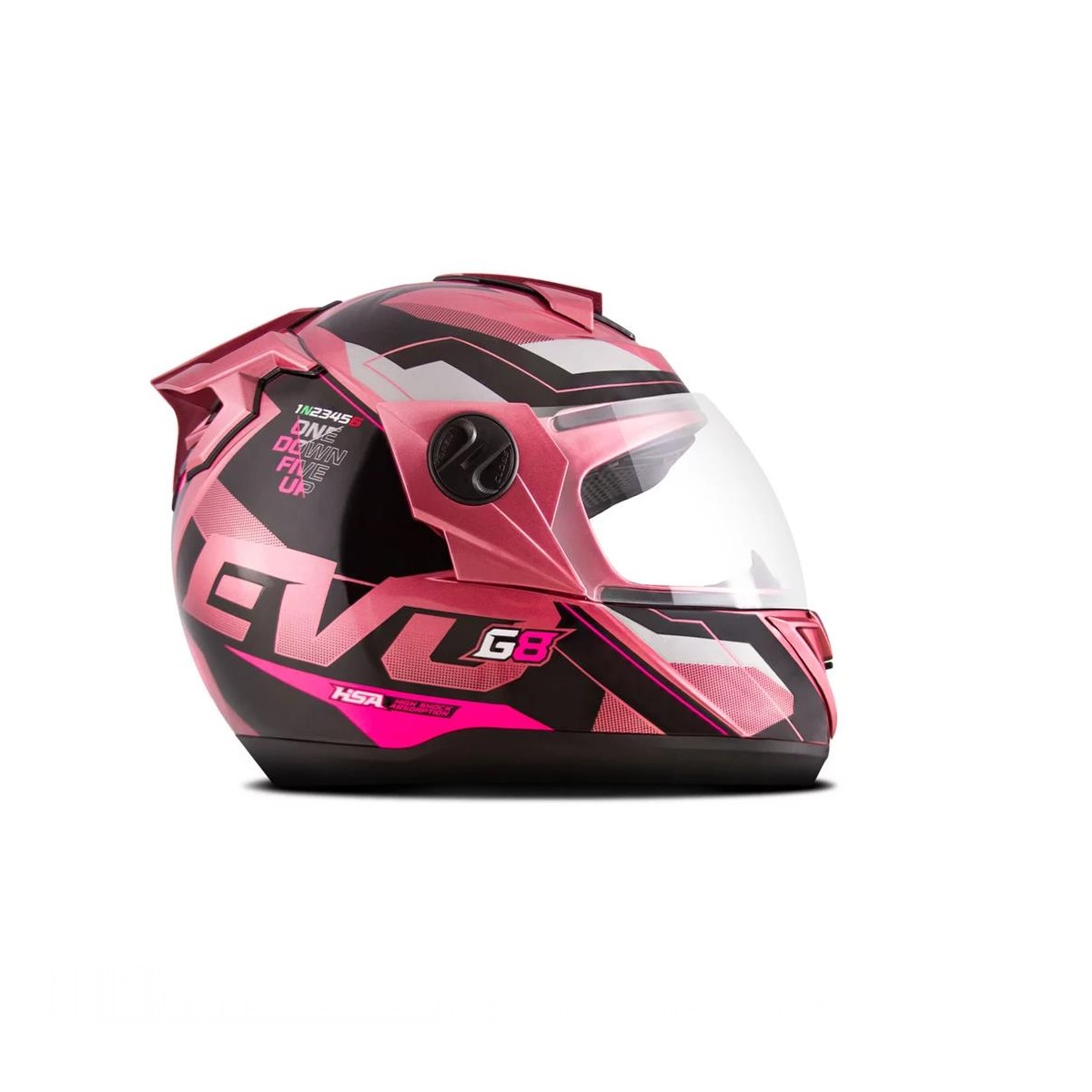 Capacete Liberty Evolution 788 G8 Evo Rosa Brilhante TAM. 58 Pro Tork CAP-718PK