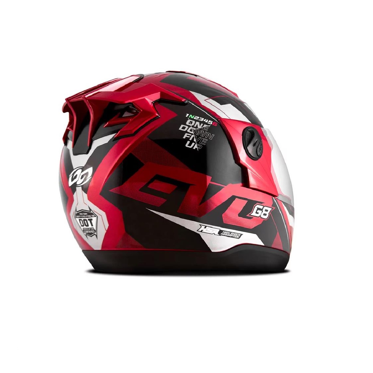 Capacete Liberty Evolution 788 G8 Evo Vermelho Brilhante TAM. 58 Pro Tork CAP-718VM