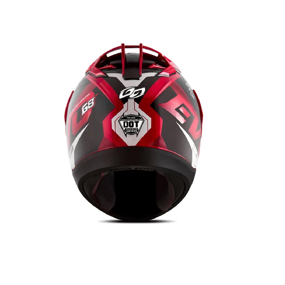 Capacete Liberty Evolution 788 G8 Evo Vermelho Brilhante TAM. 58 Pro Tork CAP-718VM