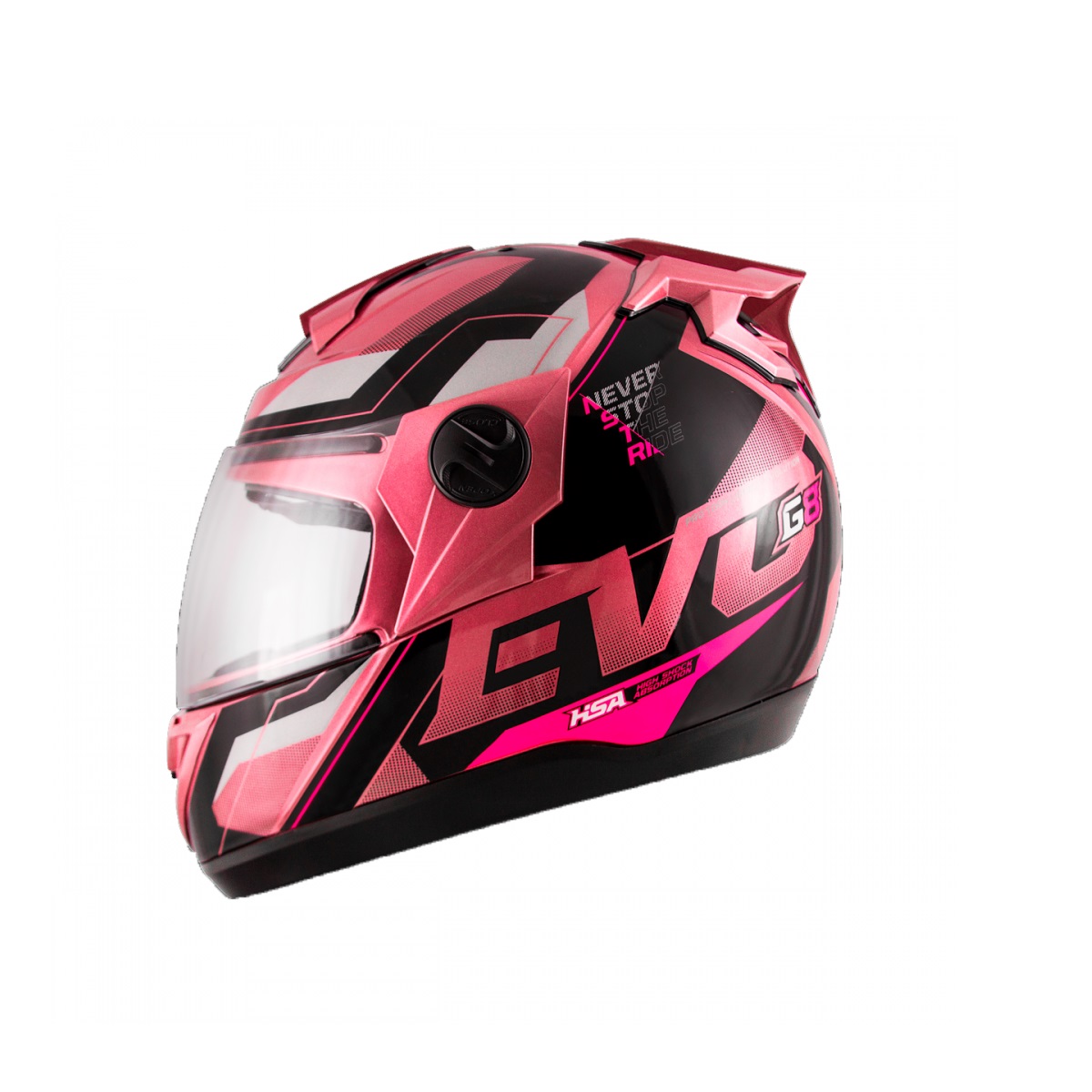 Capacete Liberty Evolution 788 G8 Evo Rosa Brilhante TAM.60 Pro Tork CAP-719PK