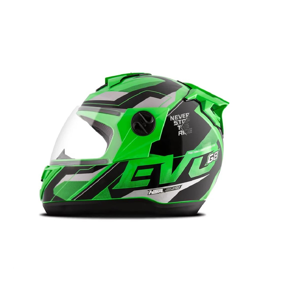 Capacete Liberty Evolution 788 G8 Evo Verde Brilhante TAM.60 Pro Tork CAP-719VD