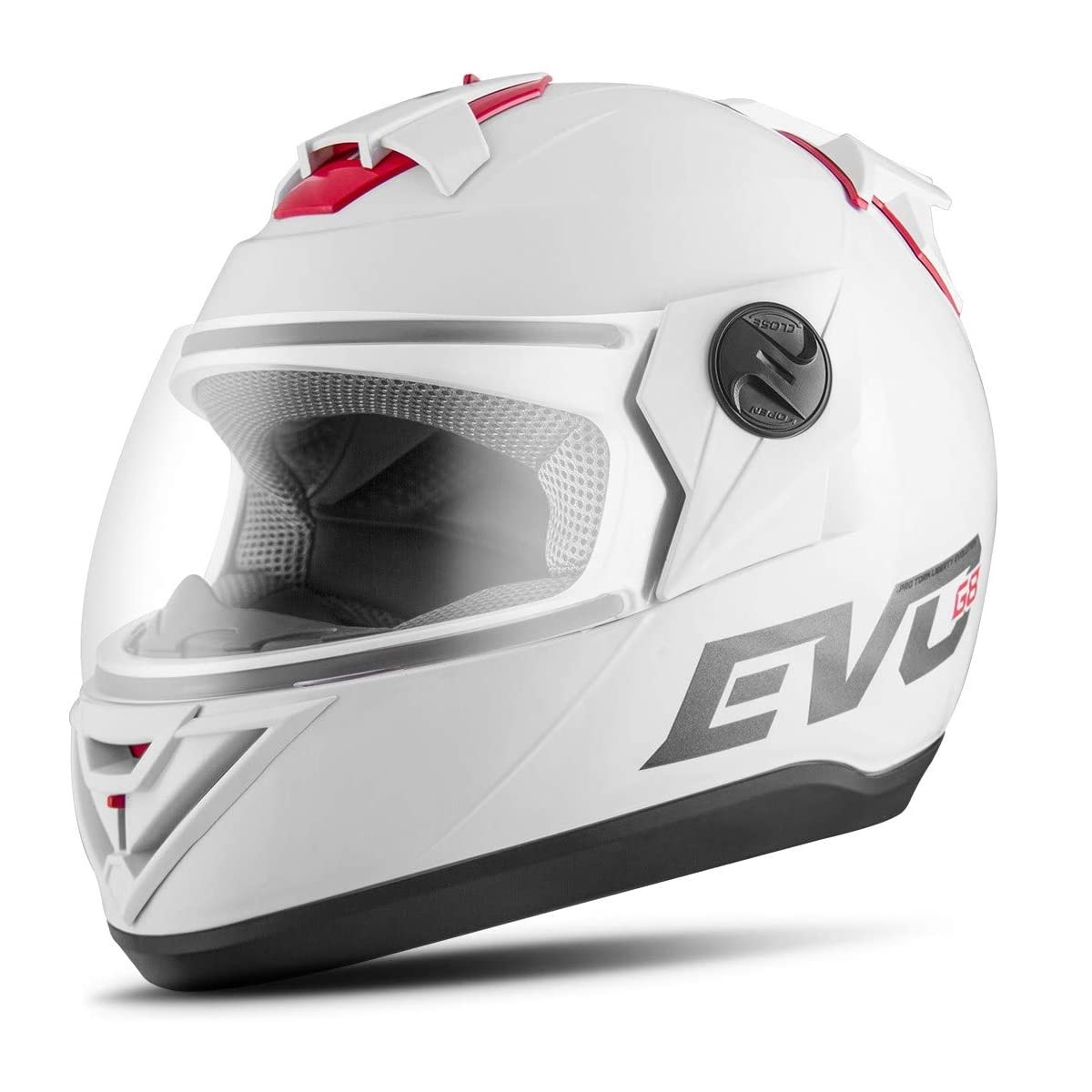 Capacete Liberty Evolution 788 G8 Evo Solid Branco Brilhante TAM. 58 - Pro Tork CAP-738BC