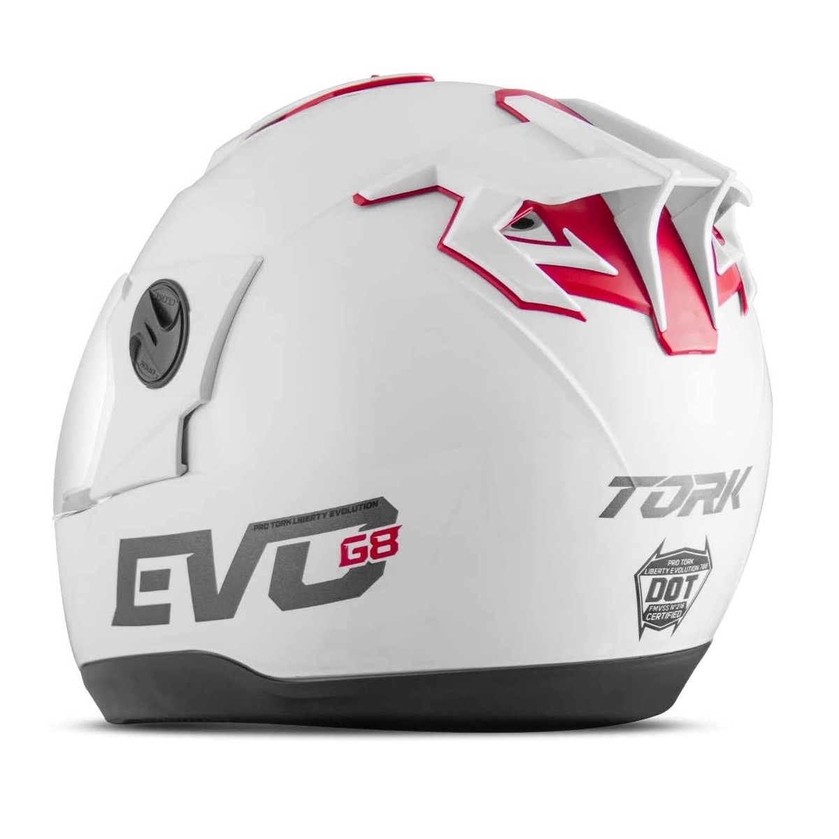 Capacete Liberty Evolution 788 G8 Evo Solid Branco Brilhante TAM. 58 - Pro Tork CAP-738BC