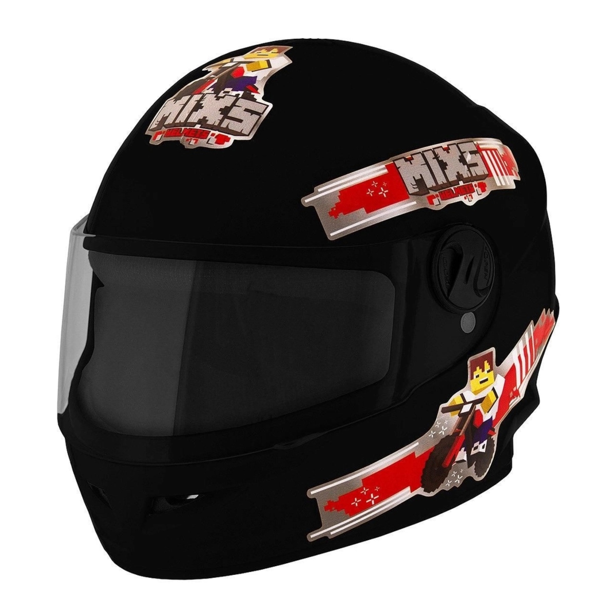 Capacete Mixs Start Infantil Blocks Preto Tam. 54 Pro Tork - MCAP-419PT