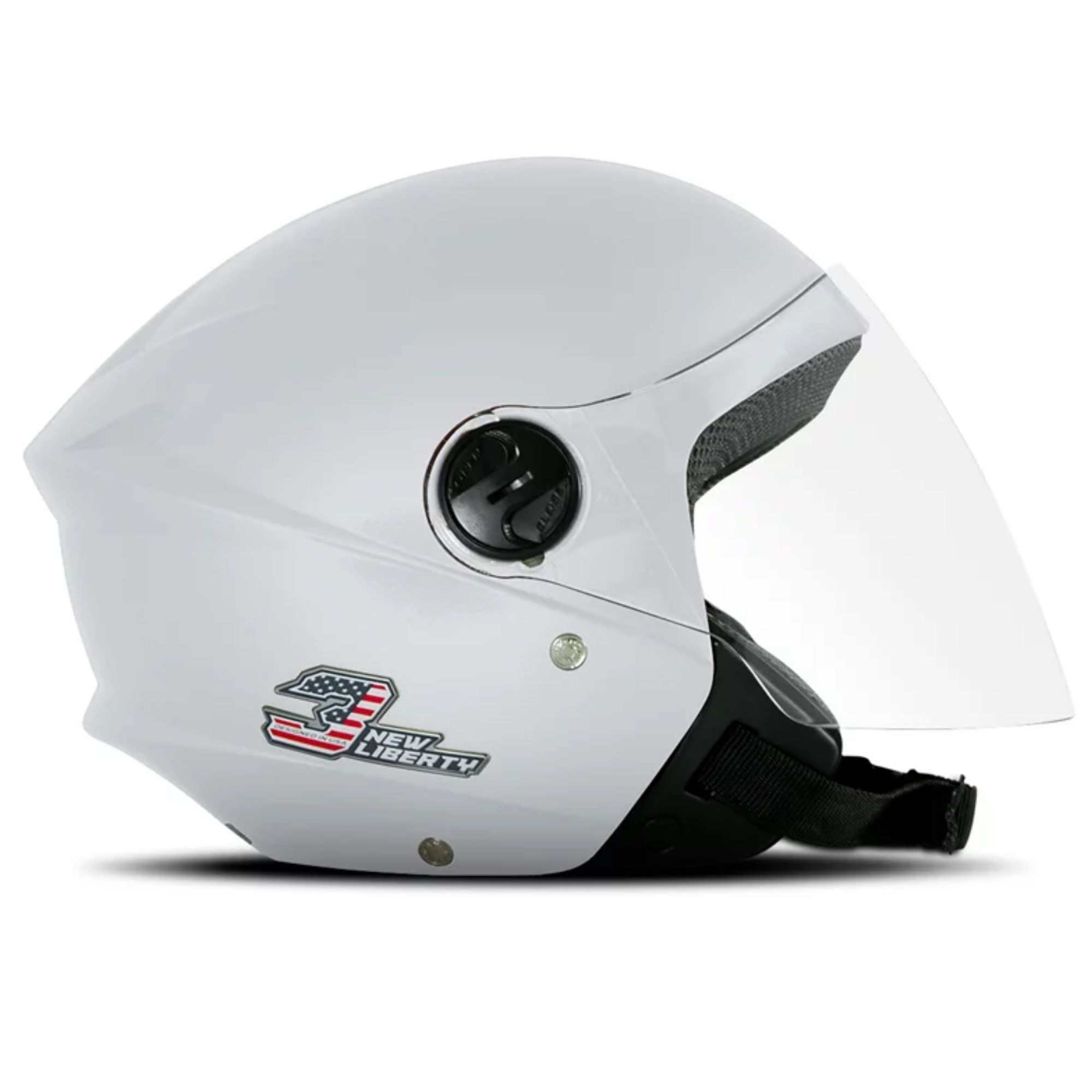 Capacete New Liberty Three Elite Branco Brilhante TAM. 56 CAP-707PW Pro Tork