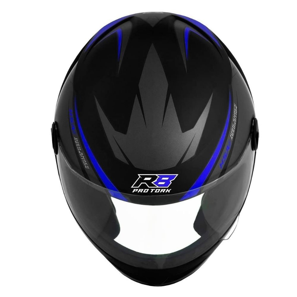 Capacete R8 Preto e Azul Tamanho 56 Pro Tork - CAP-567CZAZ