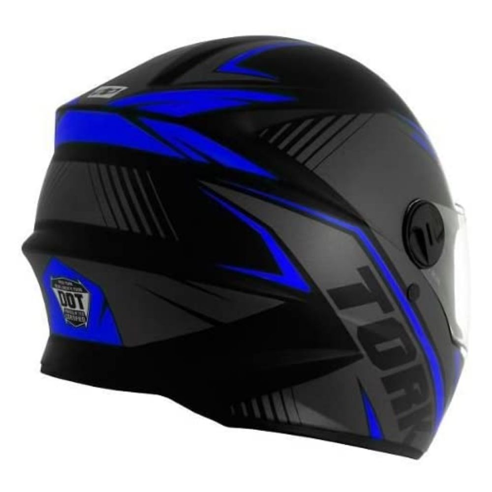 Capacete R8 Preto e Azul Tamanho 56 Pro Tork - CAP-567CZAZ