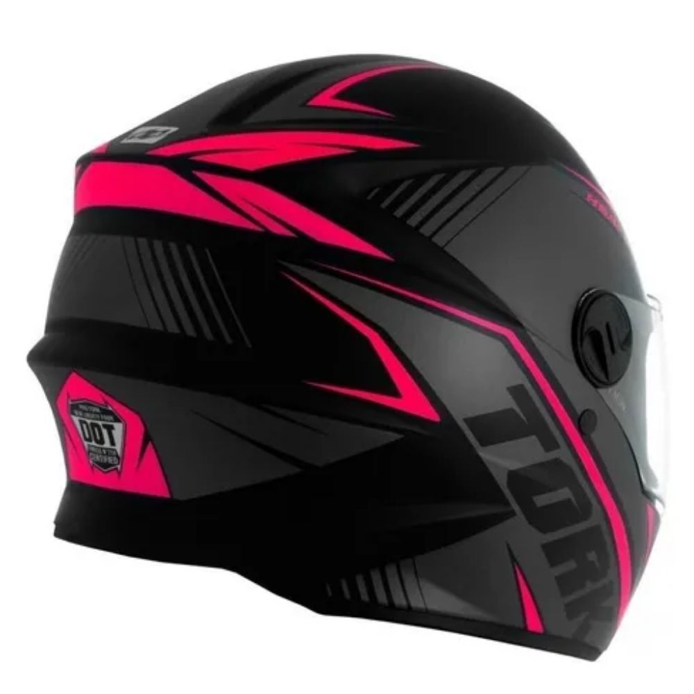 Capacete R8 Preto e Rosa Tamanho 60 Pro Tork - CAP-569CZRS