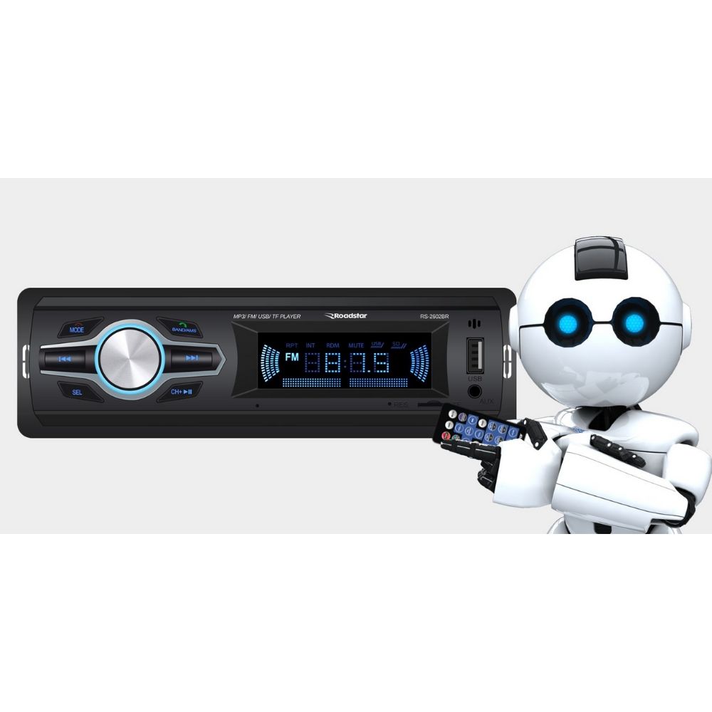 Som Automotivo Auto Rádio 100WRMS Bluetooth Usb Sd Fm Mp3 Roadstar RS-2602BR