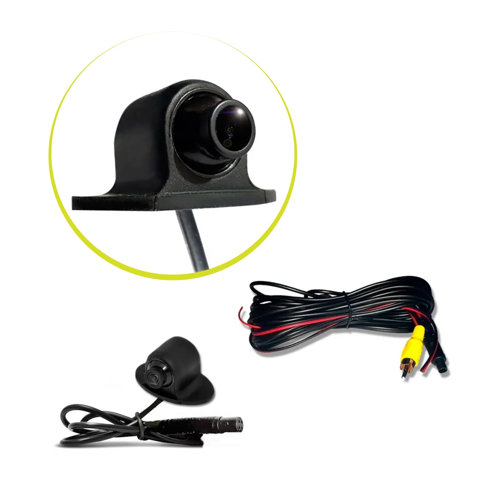 Câmera Lateral p/ Retrovisor Esquerdo Visão 120° P/ Estacionar Carro Manobrar RS-124BR - Roadstar