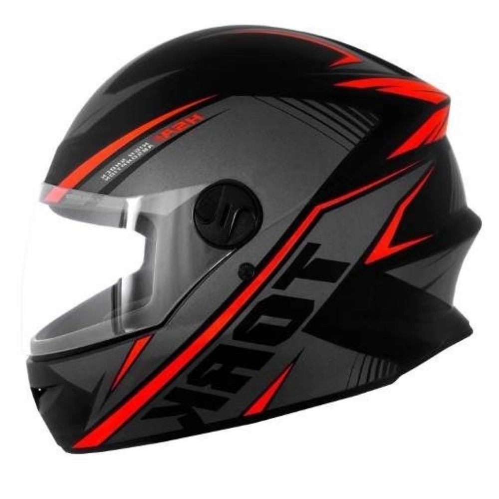 Capacete R8 Preto e Vermelho Tamanho 60 Pro Tork  - CAP-569CZVM