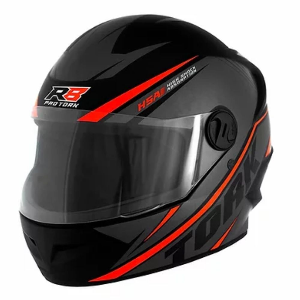 Capacete R8 Preto e Vermelho Tamanho 60 Pro Tork  - CAP-569CZVM