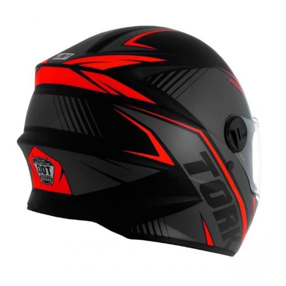 Capacete R8 Preto e Vermelho Tamanho 60 Pro Tork  - CAP-569CZVM