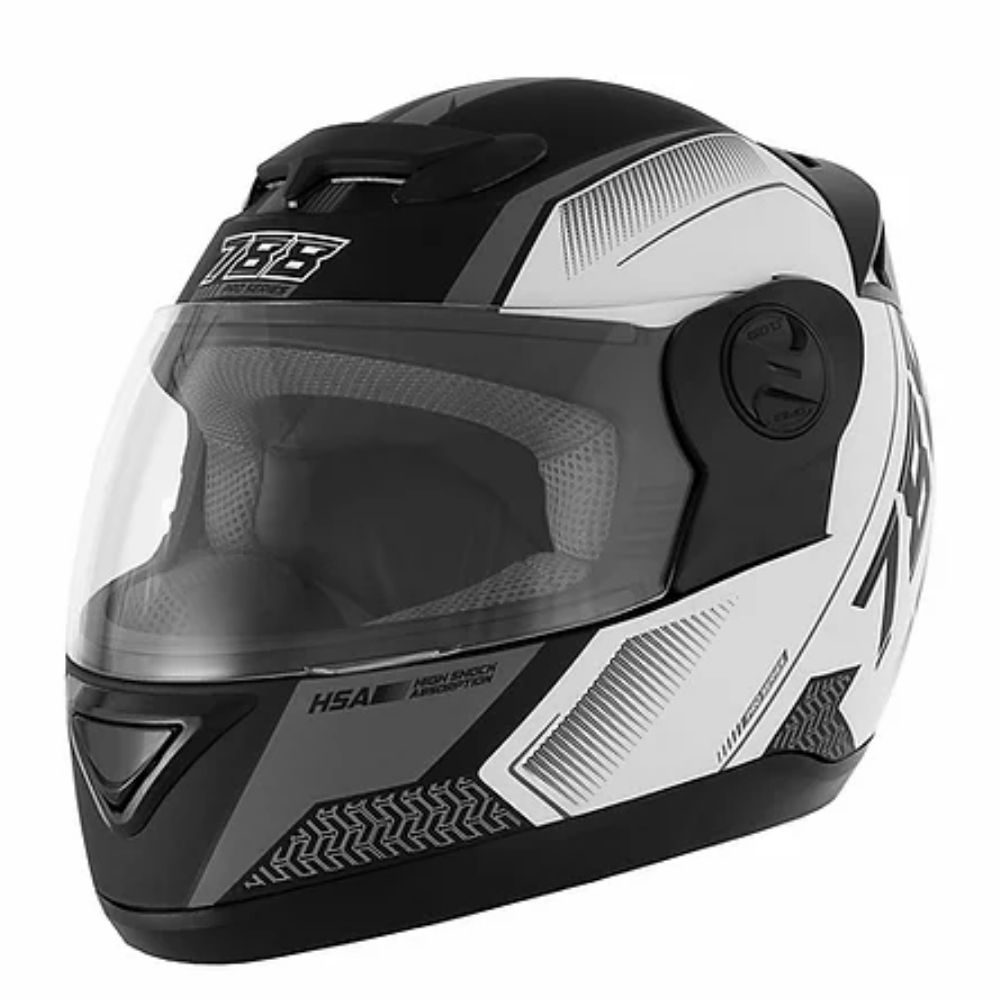 Capacete Evolution 788 G6 Pro Series Tech Branco e Grafite Tamanho 56 Pro Tork - CAP-662GR