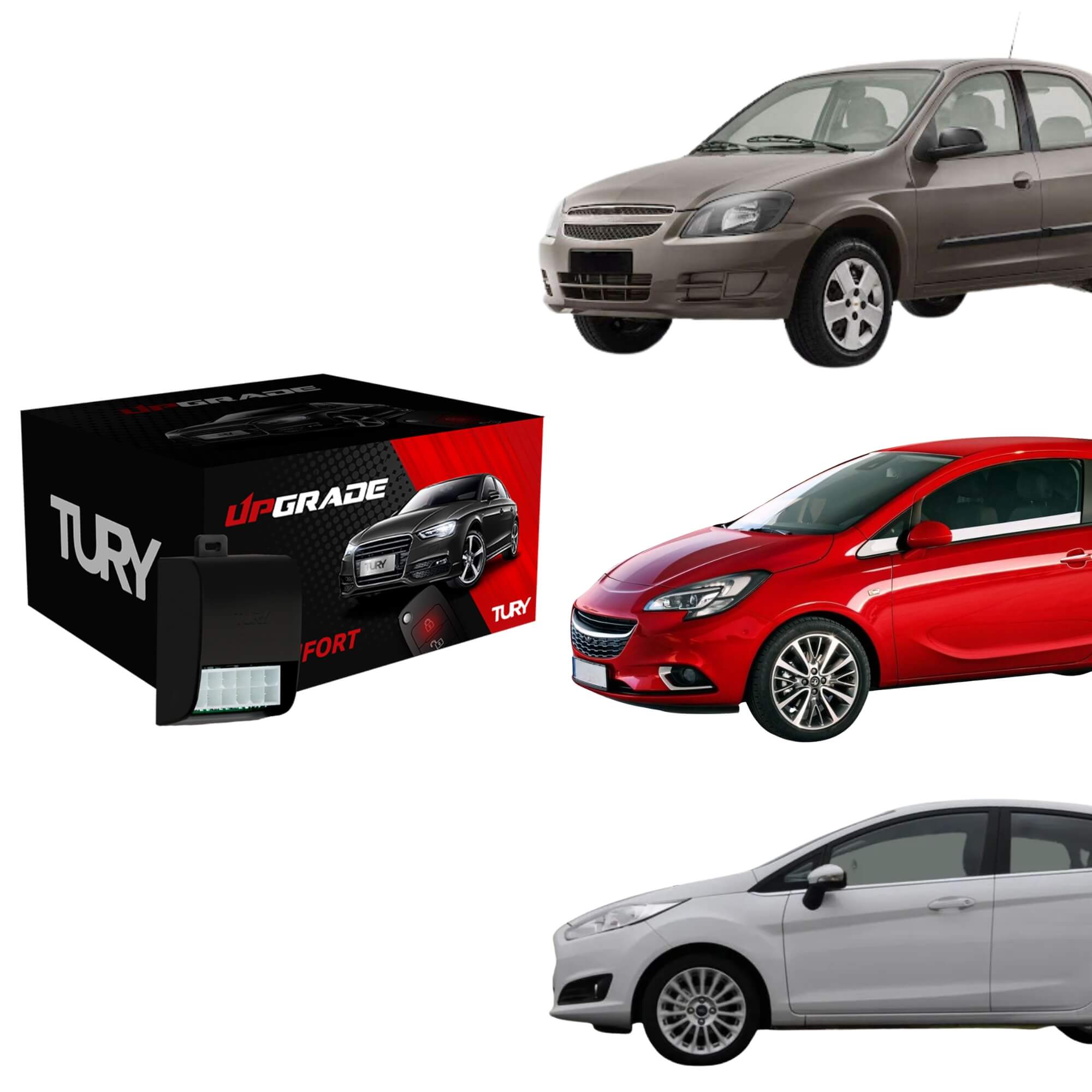 Módulo Automação de Vidros Elétricos compatível c/ A4/Celta/Montana/C4/Ka/Gol Tury - PRO1.0