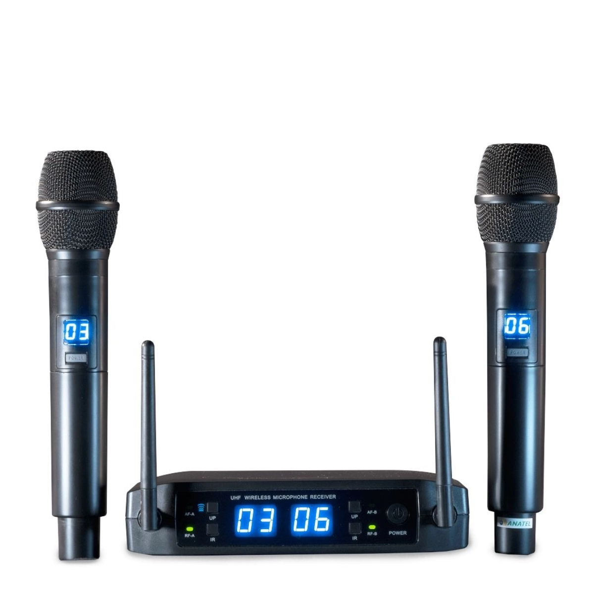 Microfone Sem Fio Duplo Digital de Multifrequência LS916 Leson - 2AM0LS916