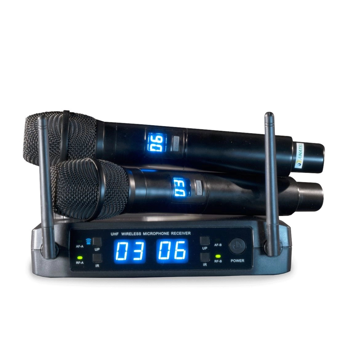 Microfone Sem Fio Duplo Digital de Multifrequência LS916 Leson - 2AM0LS916