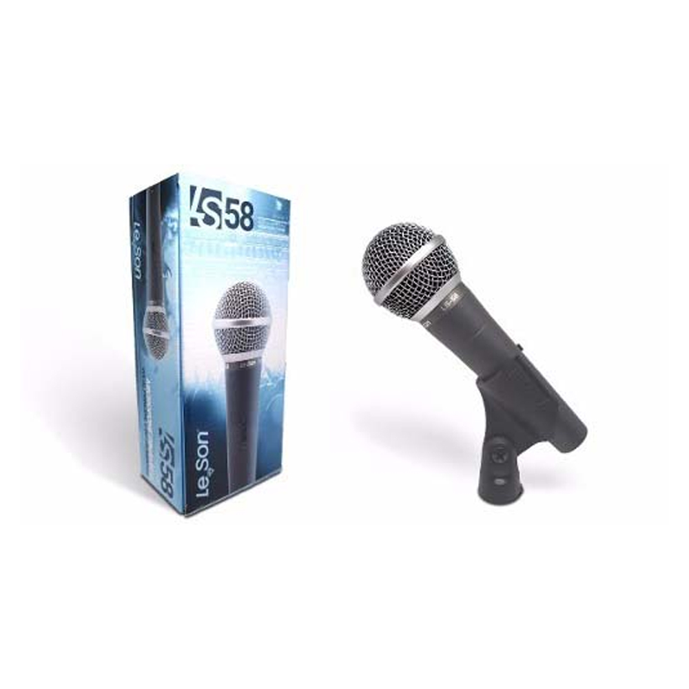 Microfone Dinâmico com Fio Chumbo Leson - LS-58 2AM002303