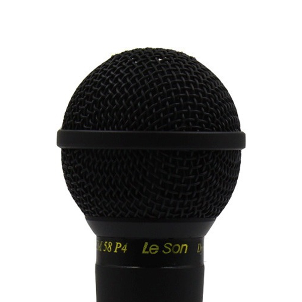 Microfone com Fio Profissional Preto Fosco SM-58 P4 - Leson 2AM002263