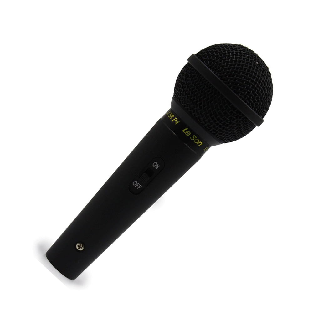 Microfone com Fio Profissional Preto Fosco SM-58 P4 - Leson 2AM002263