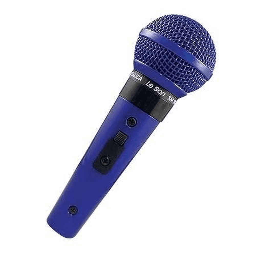 Microfone com Fio Profissional Azul SM-58 P4 Leson - 2AM002265