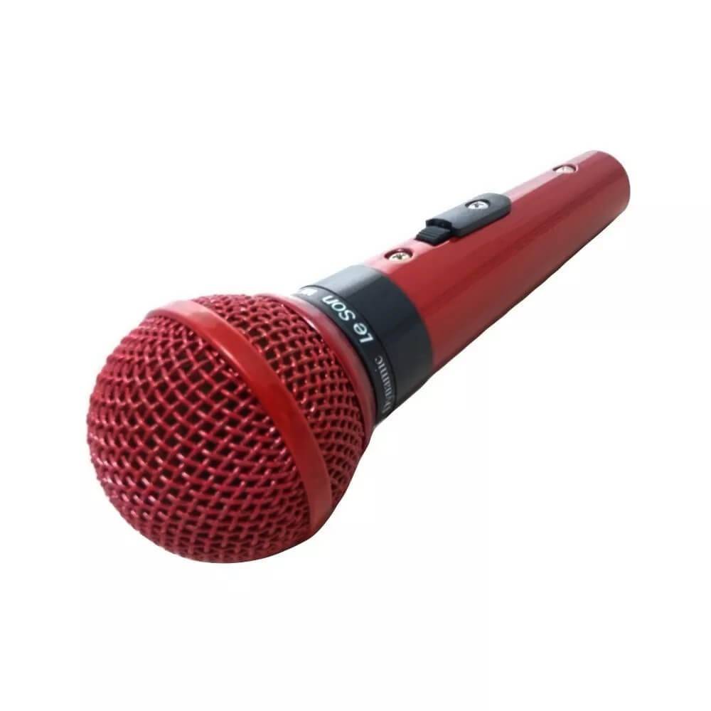 Microfone com Fio Profissional Vermelho SM-58 P4 - Leson 2AM002266