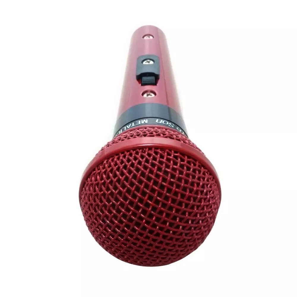 Microfone com Fio Profissional Vermelho SM-58 P4 - Leson 2AM002266