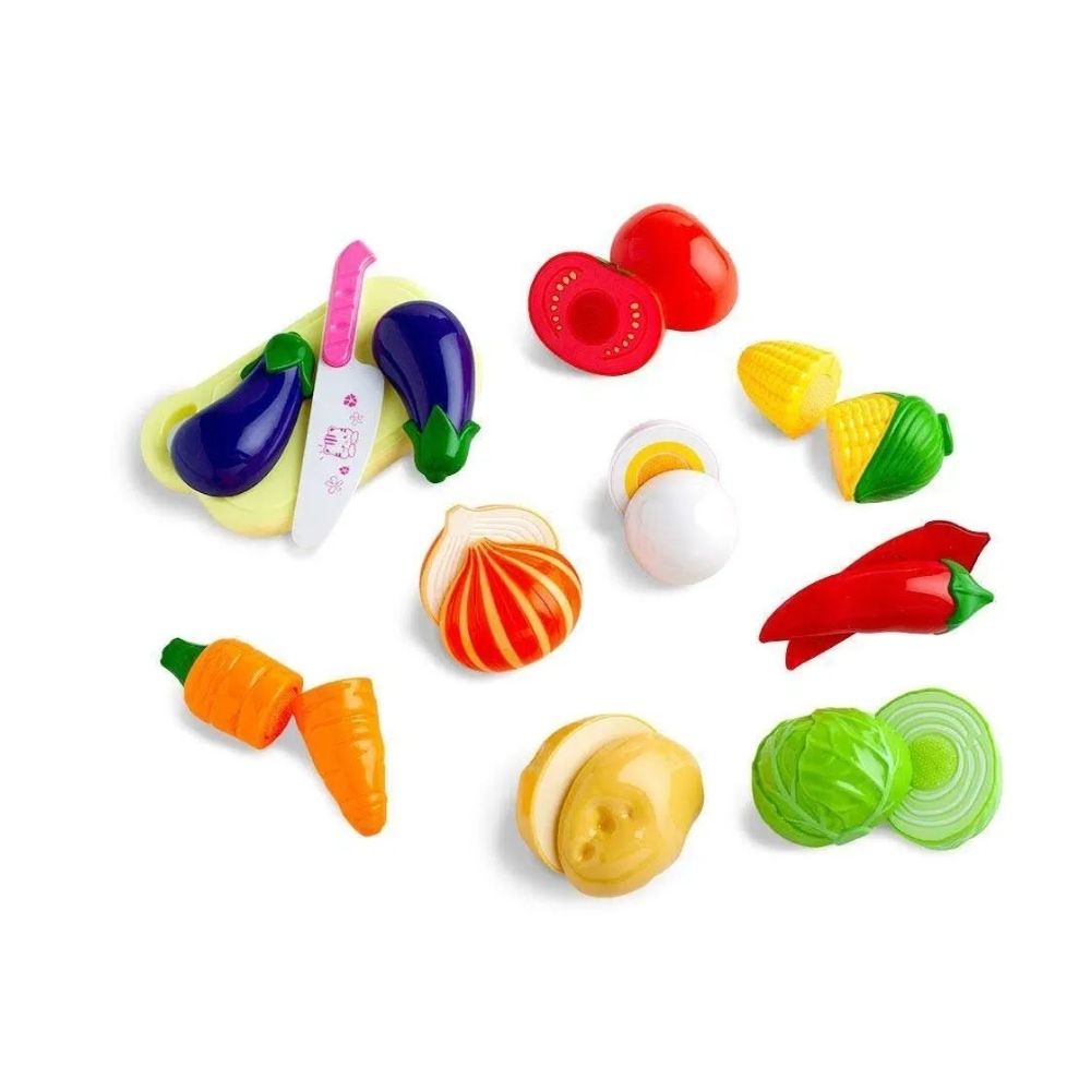 Creative Fun Feirinha Divertida 8 Legumes com Fita que Gruda Multikids - BR1109
