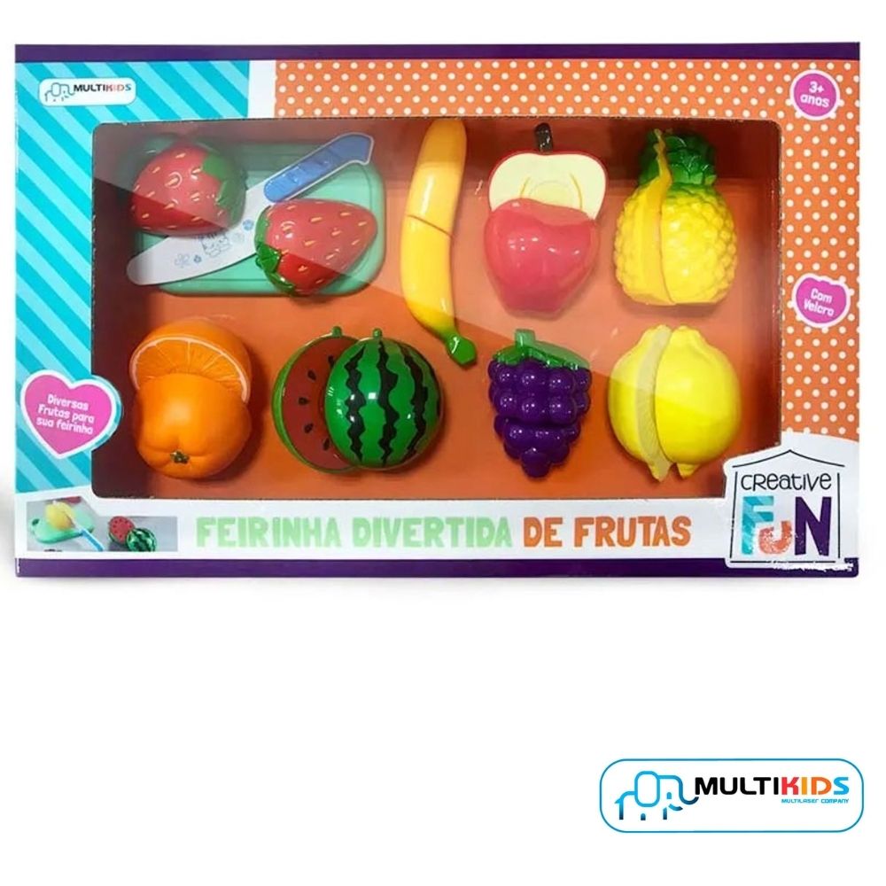 Creative Fun Mini Feirinha Divertida 8 Frutas Multikids - BR1112