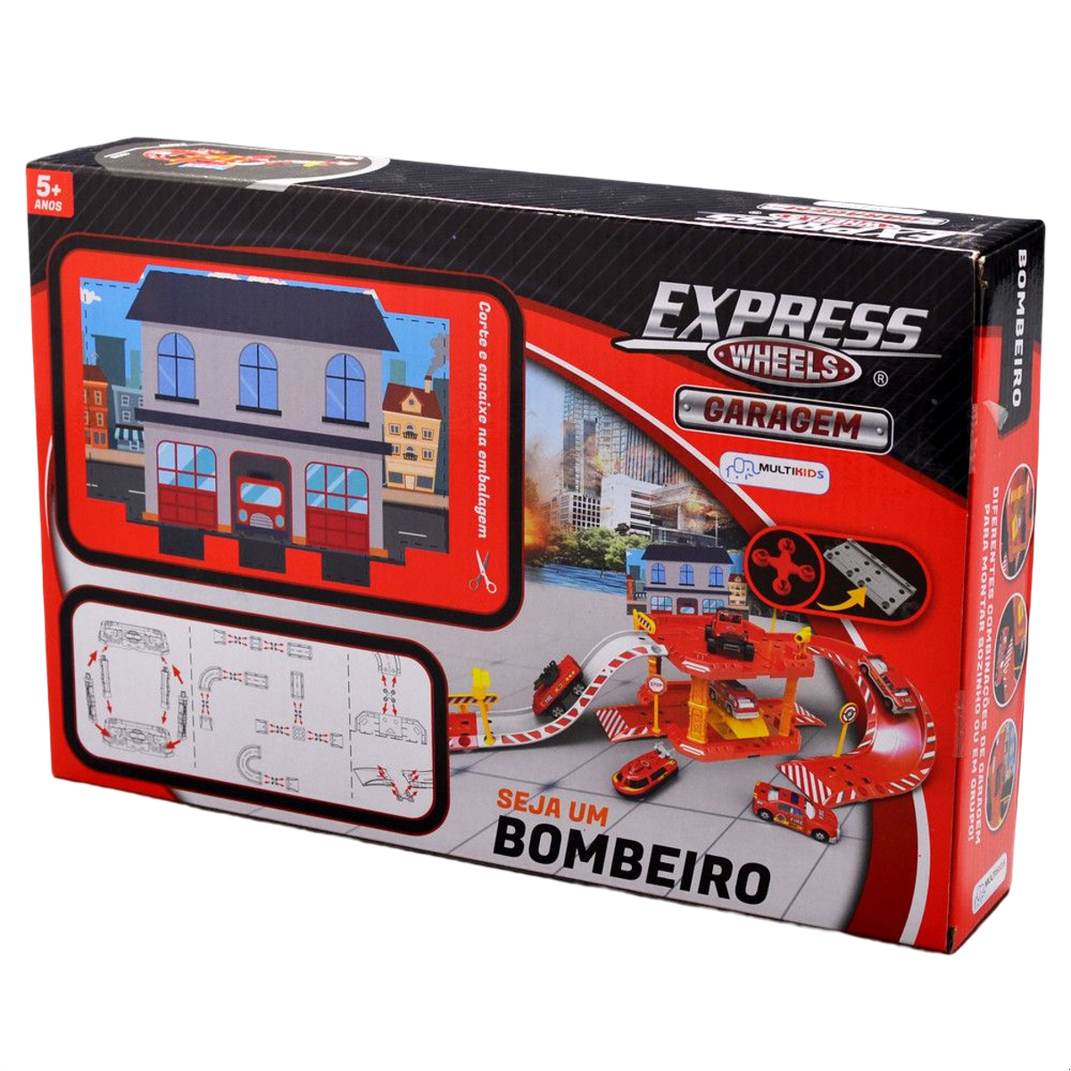 Express Wheels Garagem Bombeiro 40 Peças Multikids - BR1235