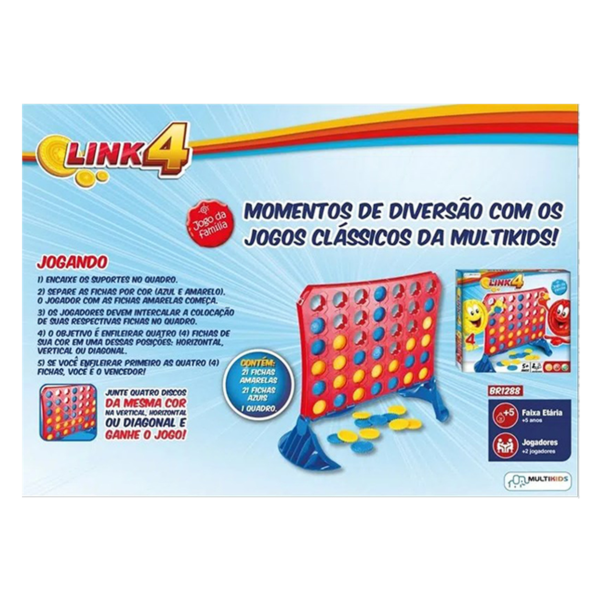 Jogo Connect Link 4 Multikids - BR1288