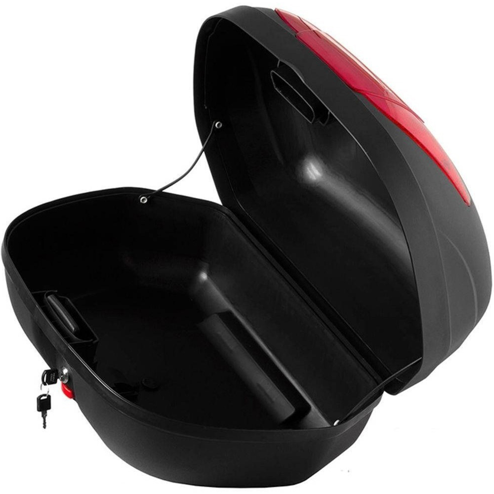 COMP Kit Bauleto 45 Litros + Bagageiro Biz 125 2011 a 2014 e Biz 100 até 2016 Pro Tork Preto BA-110HP