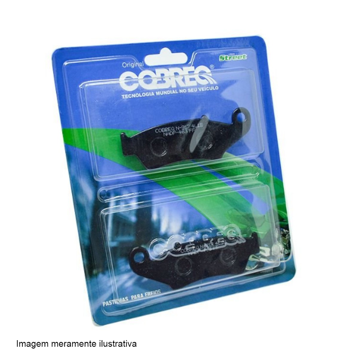 Pastilha de Freio Moto Honda Biz/NX/NXR/XR/XRE e Shineray X2 250 Cobreq - N 917